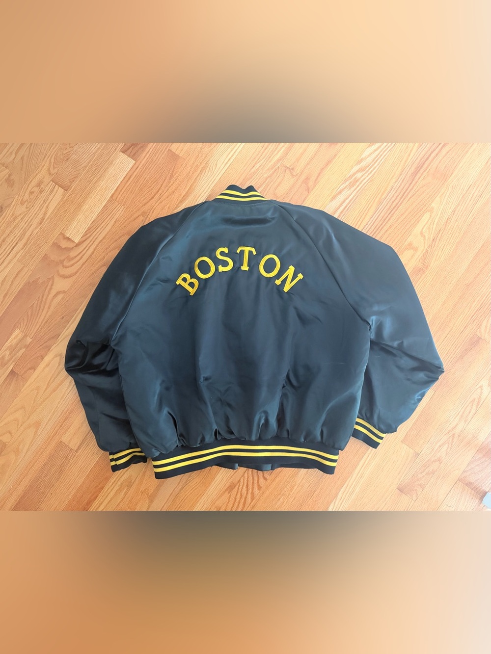 90s satin bomber jacket